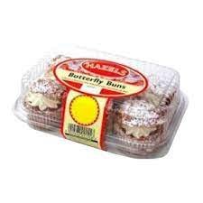 Calories in Hazels 6 Chocolate Butterfly Buns 180g